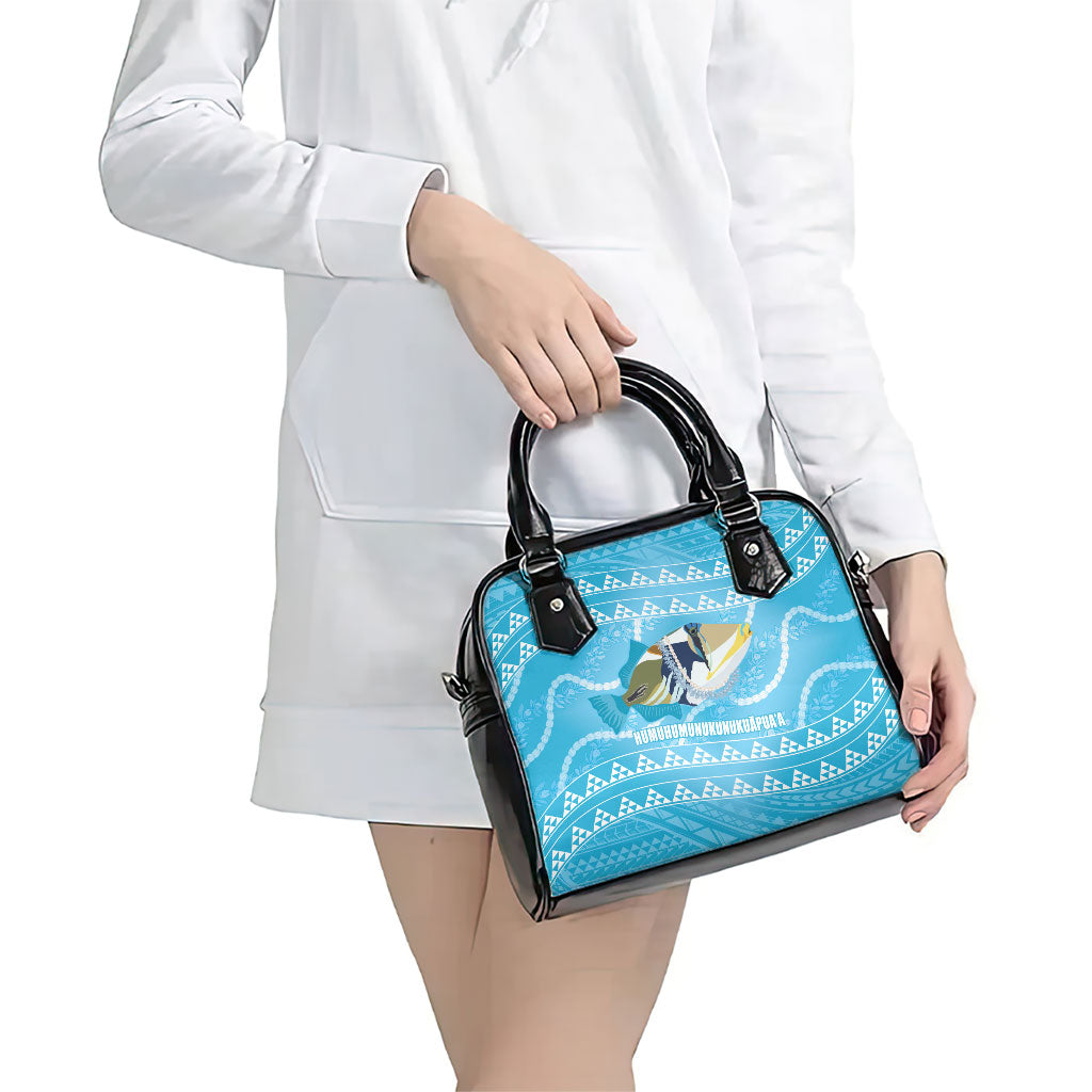 Aloha Hawaii Humuhumu Reef Triggerfish Shoulder Handbag Hawaiian Leis Kakau Pattern LT14 - Polynesian Pride