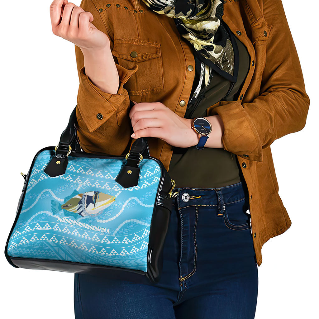 Aloha Hawaii Humuhumu Reef Triggerfish Shoulder Handbag Hawaiian Leis Kakau Pattern LT14 - Polynesian Pride