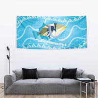 Aloha Hawaii Humuhumu Reef Triggerfish Tapestry Hawaiian Leis Kakau Pattern LT14 - Polynesian Pride