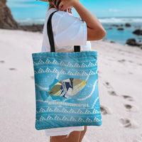 Aloha Hawaii Humuhumu Reef Triggerfish Tote Bag Hawaiian Leis Kakau Pattern LT14 - Polynesian Pride