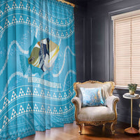Aloha Hawaii Humuhumu Reef Triggerfish Window Curtain Hawaiian Leis Kakau Pattern LT14 - Polynesian Pride