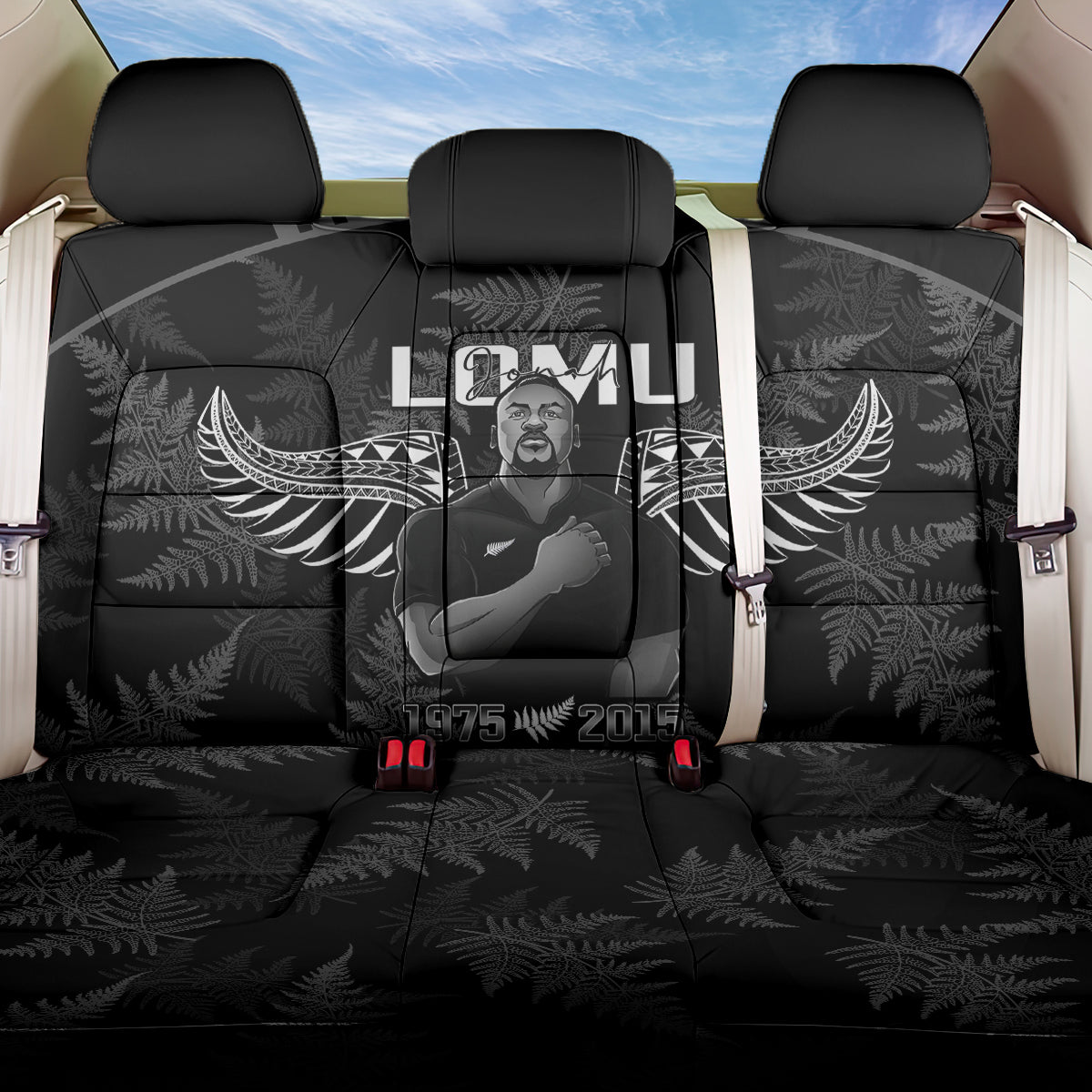New Zealand Silver Fern Rugby Back Car Seat Cover Aotearoa Godfather Proud Gone But Never Forgotten