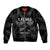 New Zealand Silver Fern Rugby Bomber Jacket Aotearoa Godfather Proud Gone But Never Forgotten LT14 Unisex Black - Polynesian Pride
