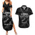 New Zealand Silver Fern Rugby Couples Matching Summer Maxi Dress and Hawaiian Shirt Aotearoa Godfather Proud Gone But Never Forgotten LT14 Black - Polynesian Pride