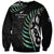Personalised New Zealand Silver Fern Rugby Sweatshirt Paua Shell With Champions Trophy History NZ Forever LT14 Unisex Black - Polynesian Pride
