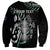 Personalised New Zealand Silver Fern Rugby Sweatshirt Paua Shell With Champions Trophy History NZ Forever LT14 - Polynesian Pride