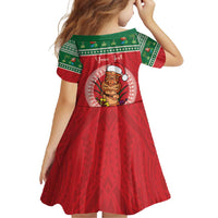Personalized Hawaii Christmas Family Matching Tank Maxi Dress and Hawaiian Shirt Tiki Santa Mele Kalikimaka LT14 - Polynesian Pride