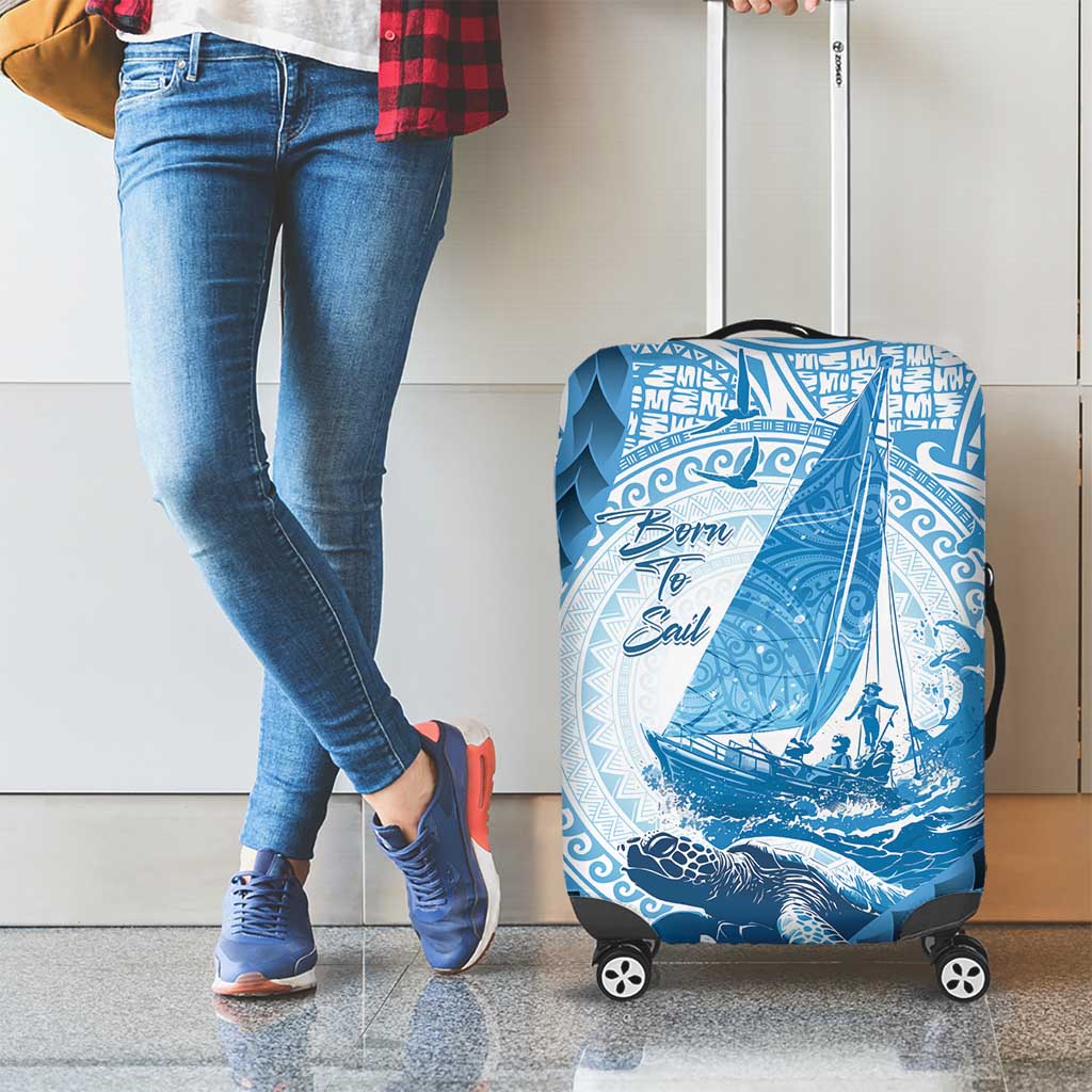 New Zealand Saling Luggage Cover Aotearoa Yacht Racing - Born To Sail