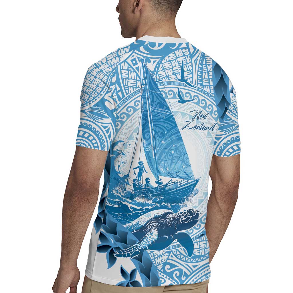 New Zealand Saling Rugby Jersey Aotearoa Yacht Racing - Born To Sail