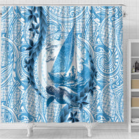 New Zealand Saling Shower Curtain Aotearoa Yacht Racing - Born To Sail