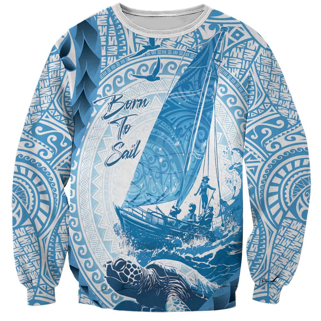 New Zealand Saling Sweatshirt Aotearoa Yacht Racing - Born To Sail
