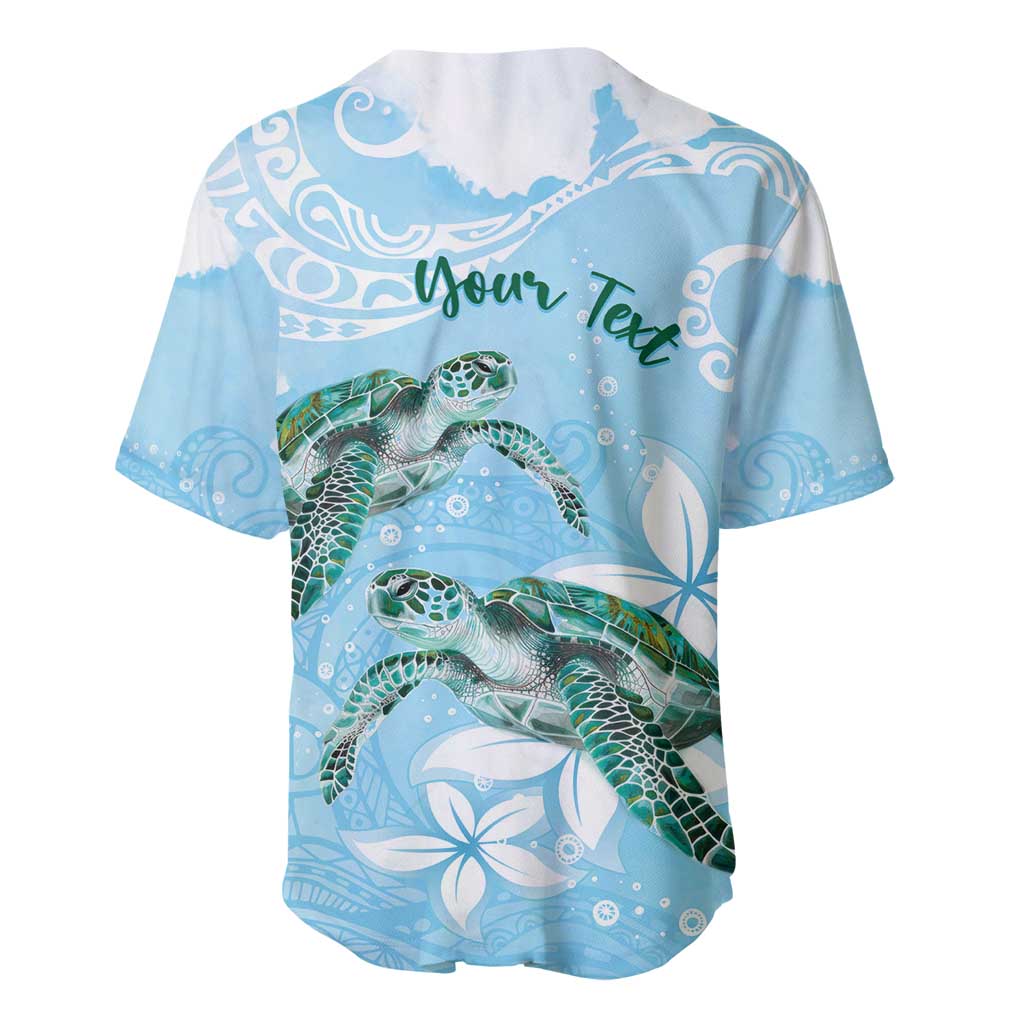 Personalised Polynesia Valentine's Day Baseball Jersey SeaTurtle Couple Polynesian - Fairy Sparkles Color LT14 - Polynesian Pride