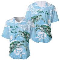 Personalised Polynesia Valentine's Day Baseball Jersey SeaTurtle Couple Polynesian - Fairy Sparkles Color LT14 - Polynesian Pride