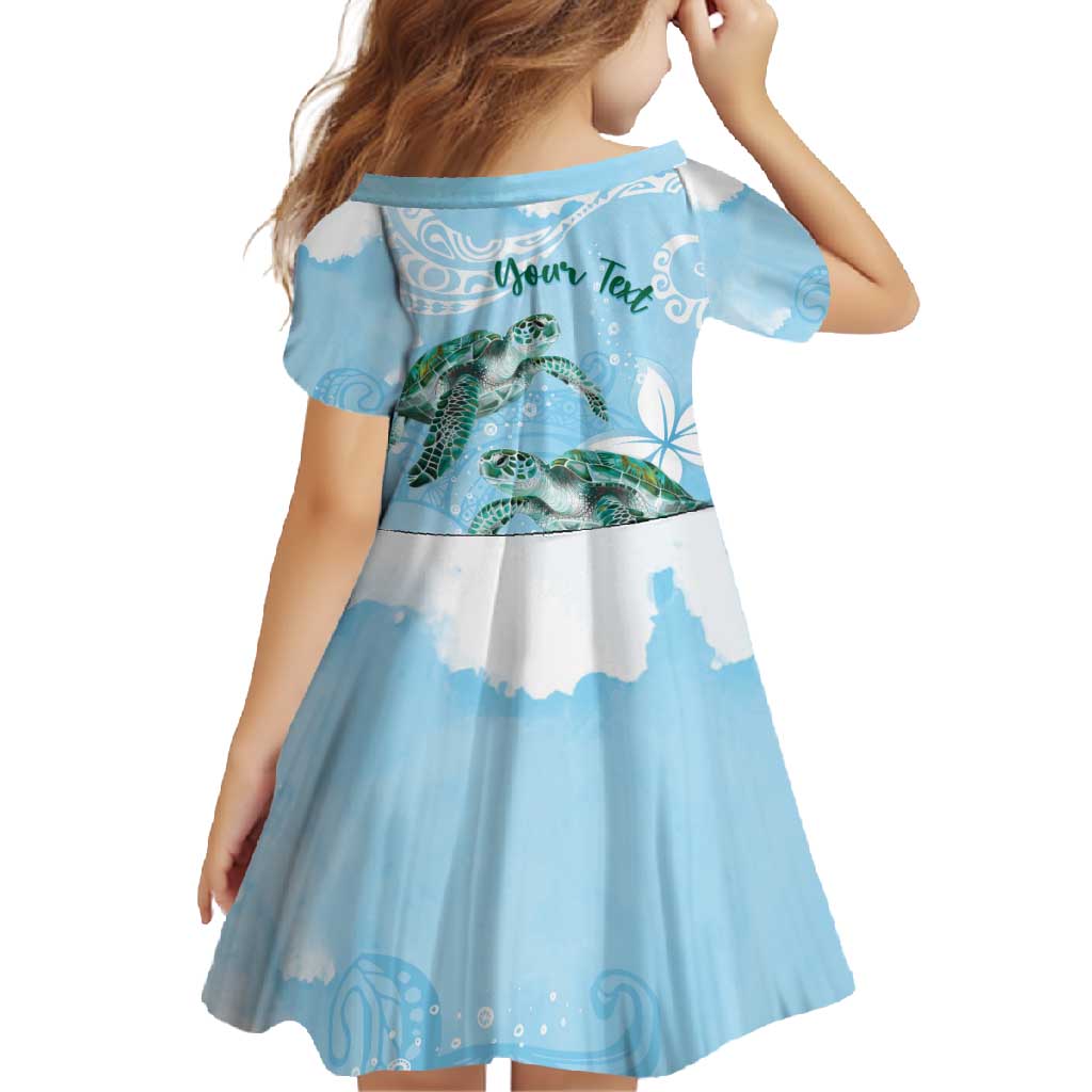 Personalised Polynesia Valentine's Day Family Matching Long Sleeve Bodycon Dress and Hawaiian Shirt SeaTurtle Couple Polynesian - Fairy Sparkles Color