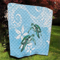 Polynesia Valentine's Day Quilt SeaTurtle Couple Polynesian - Fairy Sparkles Color