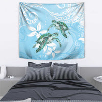 Polynesia Valentine's Day Tapestry SeaTurtle Couple Polynesian - Fairy Sparkles Color