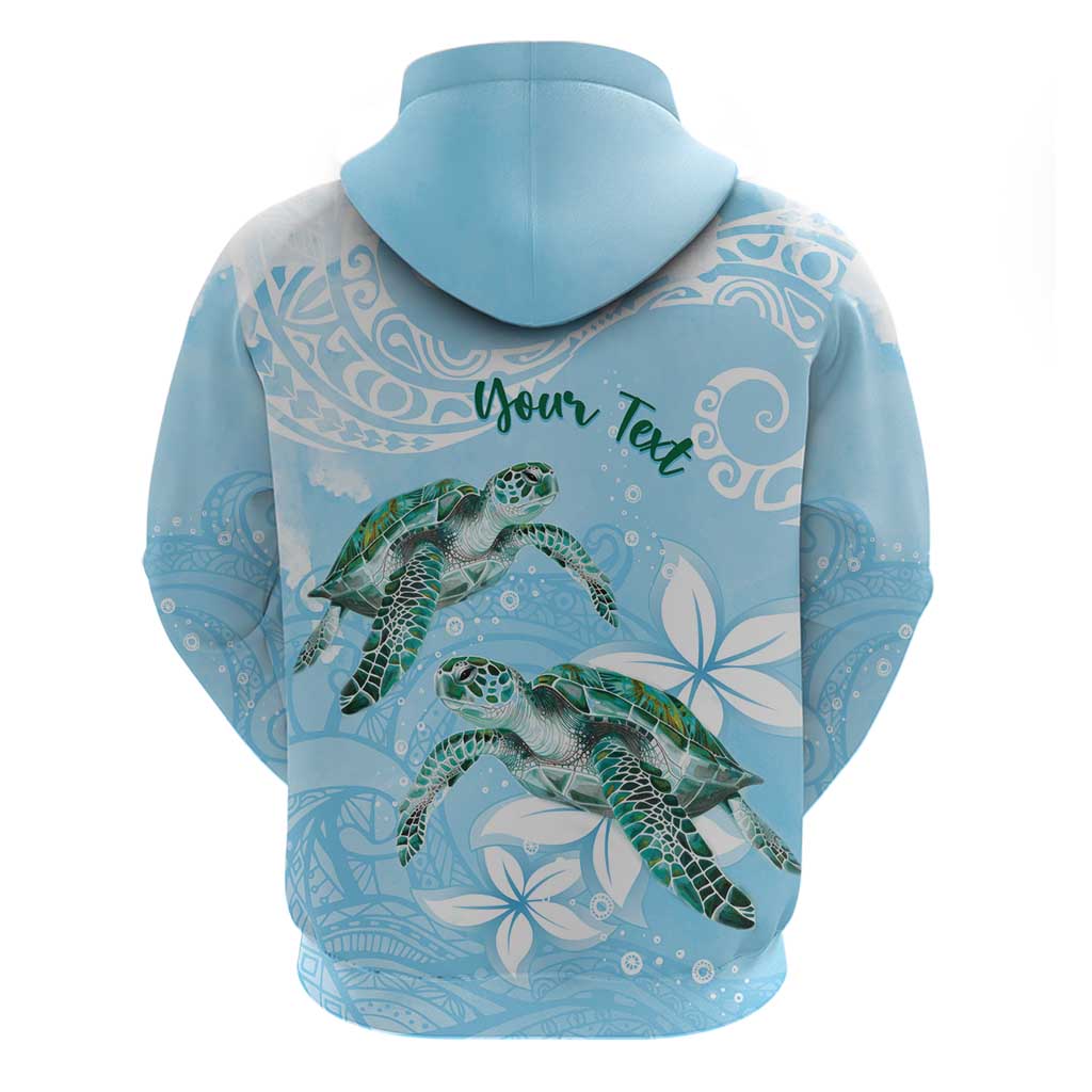 Personalised Polynesia Valentine's Day Zip Hoodie SeaTurtle Couple Polynesian - Fairy Sparkles Color LT14 - Polynesian Pride