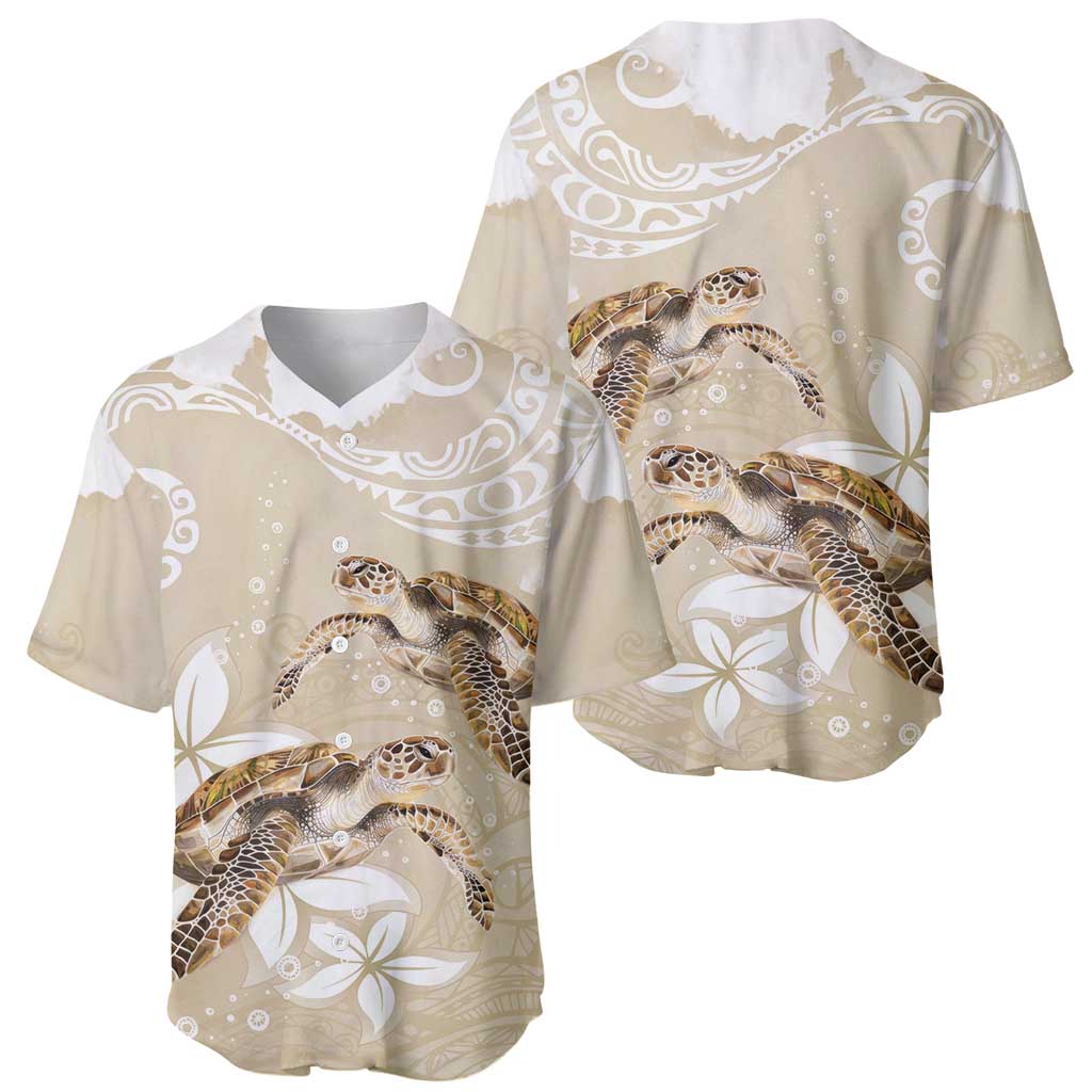 Happy Valentine's Day Polynesia Baseball Jersey SeaTurtle Couple Polynesian - Pollinate Color LT14 - Polynesian Pride