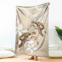 Happy Valentine's Day Polynesia Blanket SeaTurtle Couple Polynesian - Pollinate Color