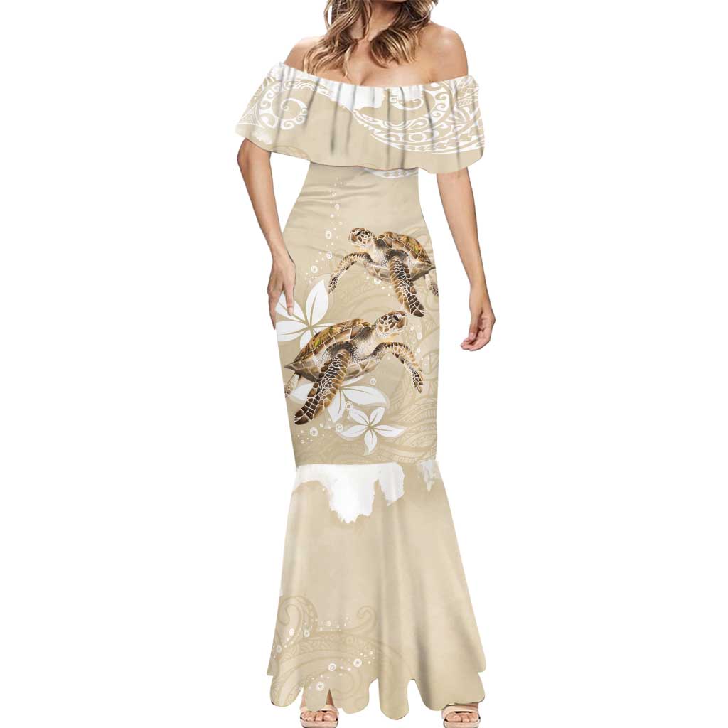 Happy Valentine's Day Polynesia Mermaid Dress SeaTurtle Couple Polynesian - Pollinate Color