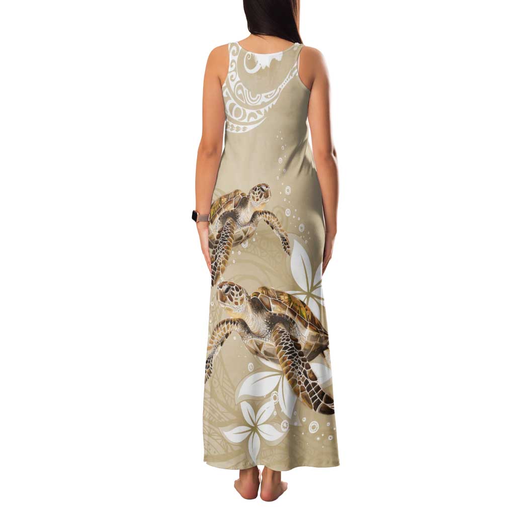 Happy Valentine's Day Polynesia Tank Maxi Dress SeaTurtle Couple Polynesian - Pollinate Color LT14 - Polynesian Pride