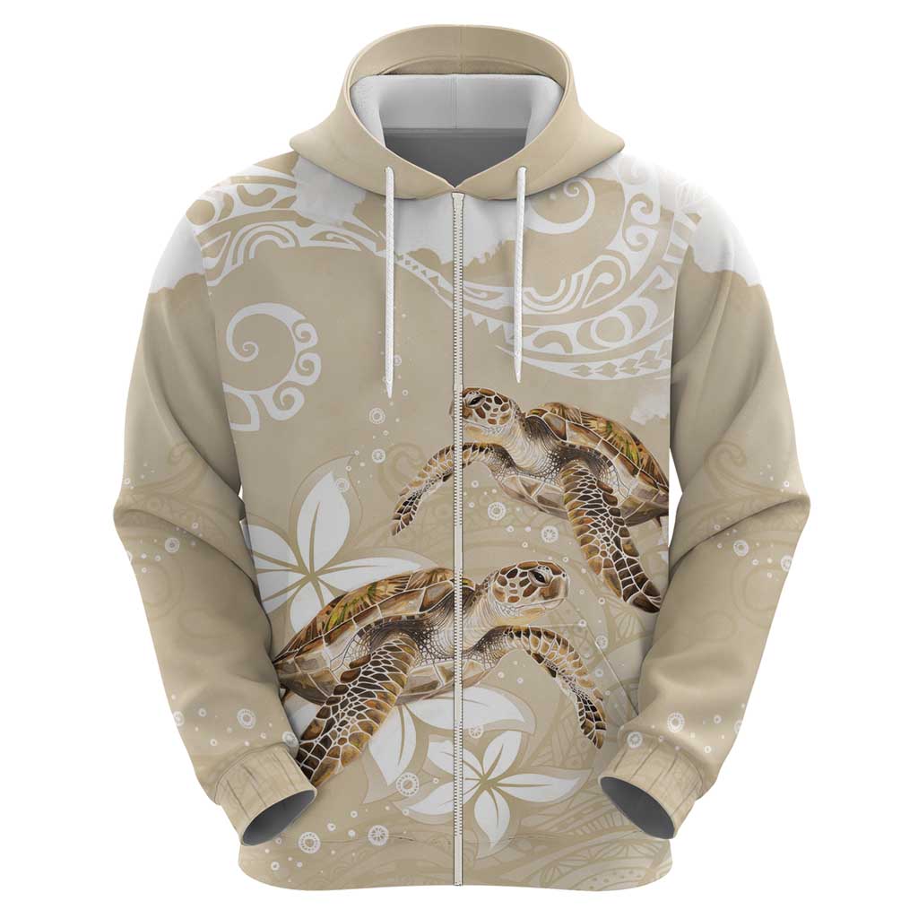 Happy Valentine's Day Polynesia Zip Hoodie SeaTurtle Couple Polynesian - Pollinate Color LT14 - Polynesian Pride