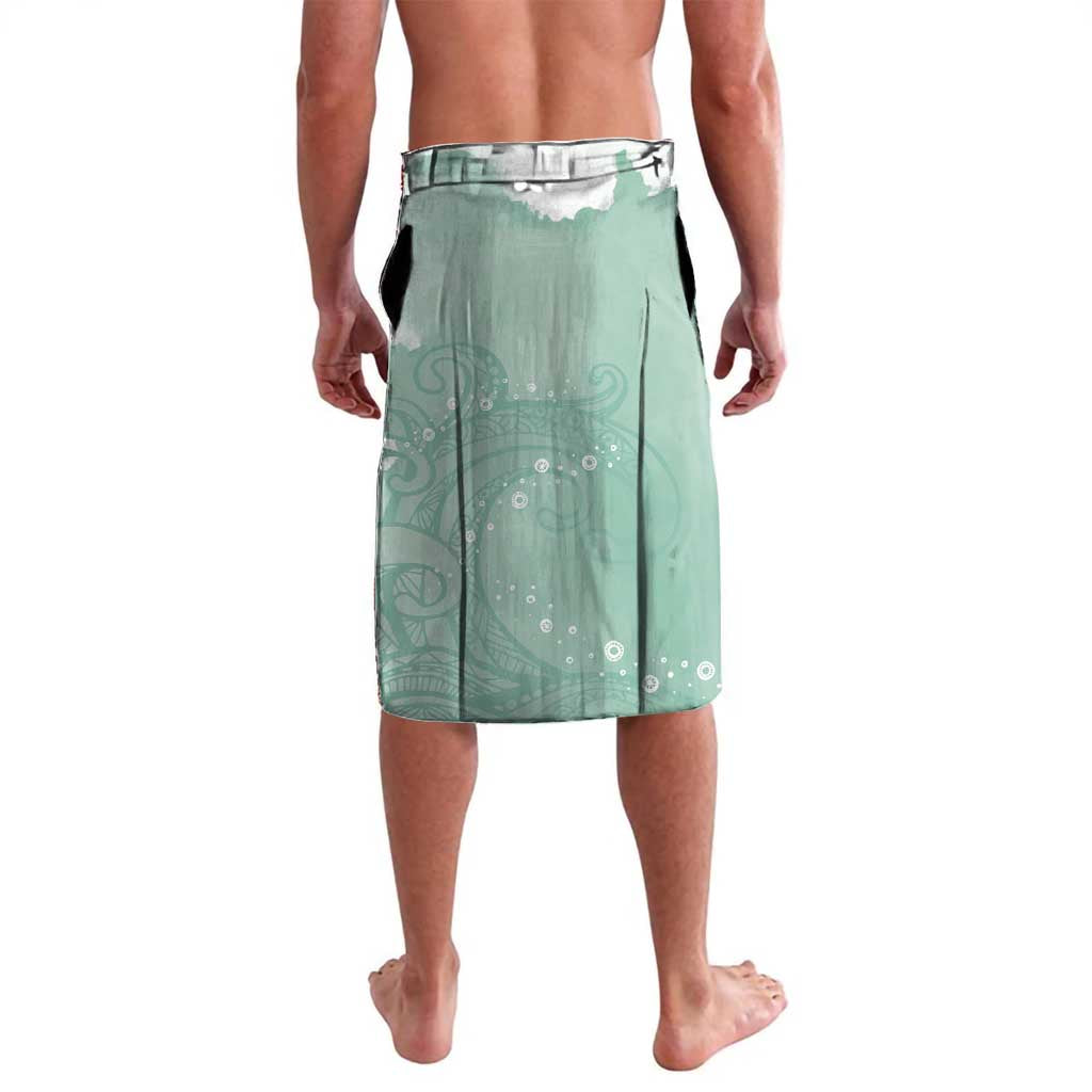 Happy Valentine's Day Polynesia Lavalava SeaTurtle Couple Polynesian - Green Lester Color