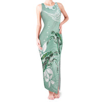 Happy Valentine's Day Polynesia Tank Maxi Dress SeaTurtle Couple Polynesian - Green Lester Color LT14 Women Green - Polynesian Pride