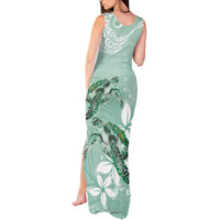 Happy Valentine's Day Polynesia Tank Maxi Dress SeaTurtle Couple Polynesian - Green Lester Color LT14 - Polynesian Pride