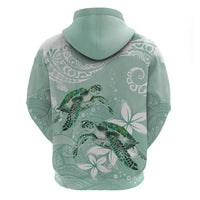 Happy Valentine's Day Polynesia Zip Hoodie SeaTurtle Couple Polynesian - Green Lester Color LT14 - Polynesian Pride