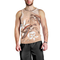 Happy Valentine's Day Polynesia Men Tank Top SeaTurtle Couple Polynesian - Desert Sand Color