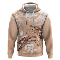 Happy Valentine's Day Polynesia Zip Hoodie SeaTurtle Couple Polynesian - Desert Sand Color LT14 Pullover Hoodie Desert Sand - Polynesian Pride