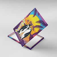 Hawaii Penguin Couple Canvas Wall Art You Are My Valentine - Tropical Sunset Vibes