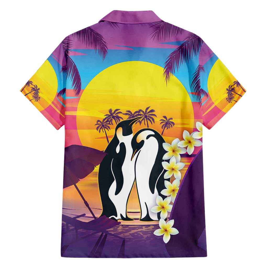 Hawaii Penguin Couple Family Matching Tank Maxi Dress and Hawaiian Shirt You Are My Valentine - Tropical Sunset Vibes LT14 - Polynesian Pride