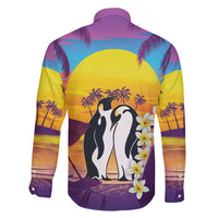 Hawaii Penguin Couple Family Matching Tank Maxi Dress and Hawaiian Shirt You Are My Valentine - Tropical Sunset Vibes LT14 - Polynesian Pride