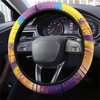 Hawaii Penguin Couple Steering Wheel Cover You Are My Valentine - Tropical Sunset Vibes