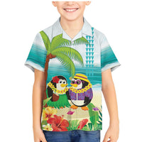 Hawaii Penguin Couple Family Matching Mermaid Dress and Hawaiian Shirt Hawaiian Kakau - Tropical Summer Vibes