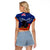 New Zealand ANZAC Day Raglan Cropped T Shirt 25 April Last Post Camouflage With Poppies LT14 - Polynesian Pride