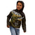 New Zealand Matariki Kid Hoodie Maori New Year Silver Fern And Lizard - Gold