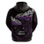 New Zealand Matariki Hoodie Maori New Year Silver Fern And Lizard - Purple