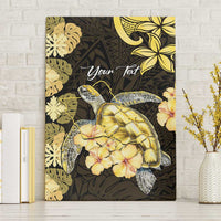 Personalised Aloha Hawaii Oahu Island Canvas Wall Art Gathering Place Sea Turtle Ilima Flowers