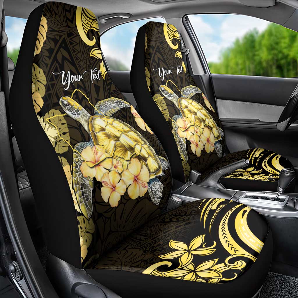 Personalised Aloha Hawaii Oahu Island Car Seat Cover Gathering Place Sea Turtle Ilima Flowers