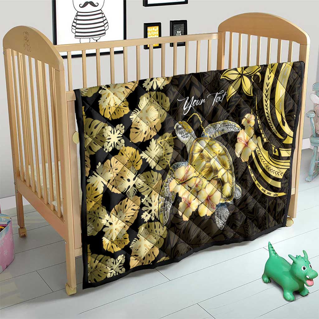 Personalised Aloha Hawaii Oahu Island Quilt Gathering Place Sea Turtle Ilima Flowers