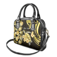 Personalised Aloha Hawaii Oahu Island Shoulder Handbag Gathering Place Sea Turtle Ilima Flowers