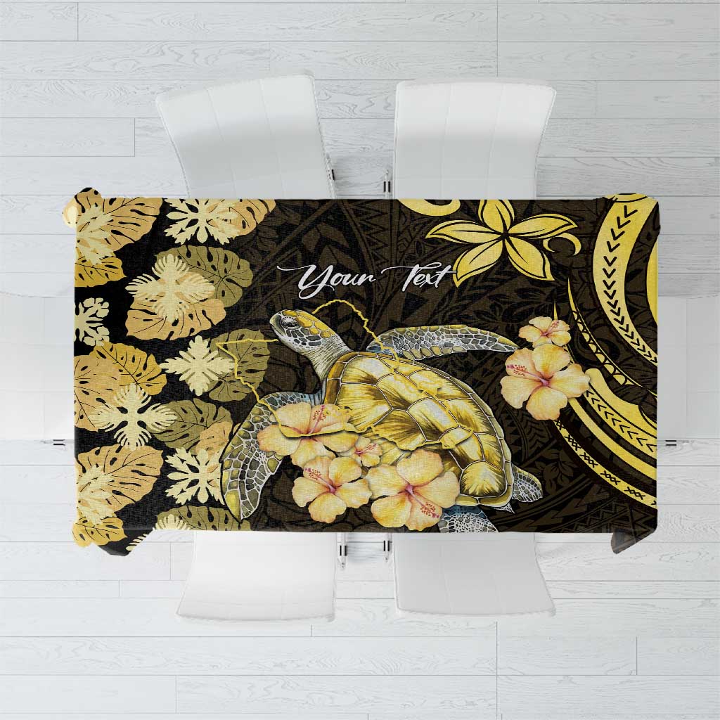 Personalised Aloha Hawaii Oahu Island Tablecloth Gathering Place Sea Turtle Ilima Flowers