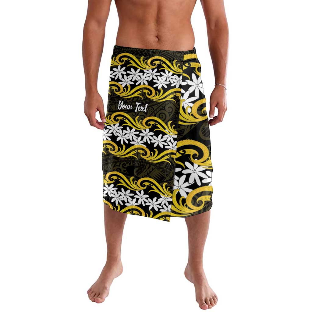 Personalised Cook Islands Aitutaki Lavalava Tiare Maori Polynesian Waves Tattoo