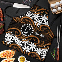 Personalised Cook Islands Rakahanga Apron Tiare Maori Polynesian Waves Tattoo