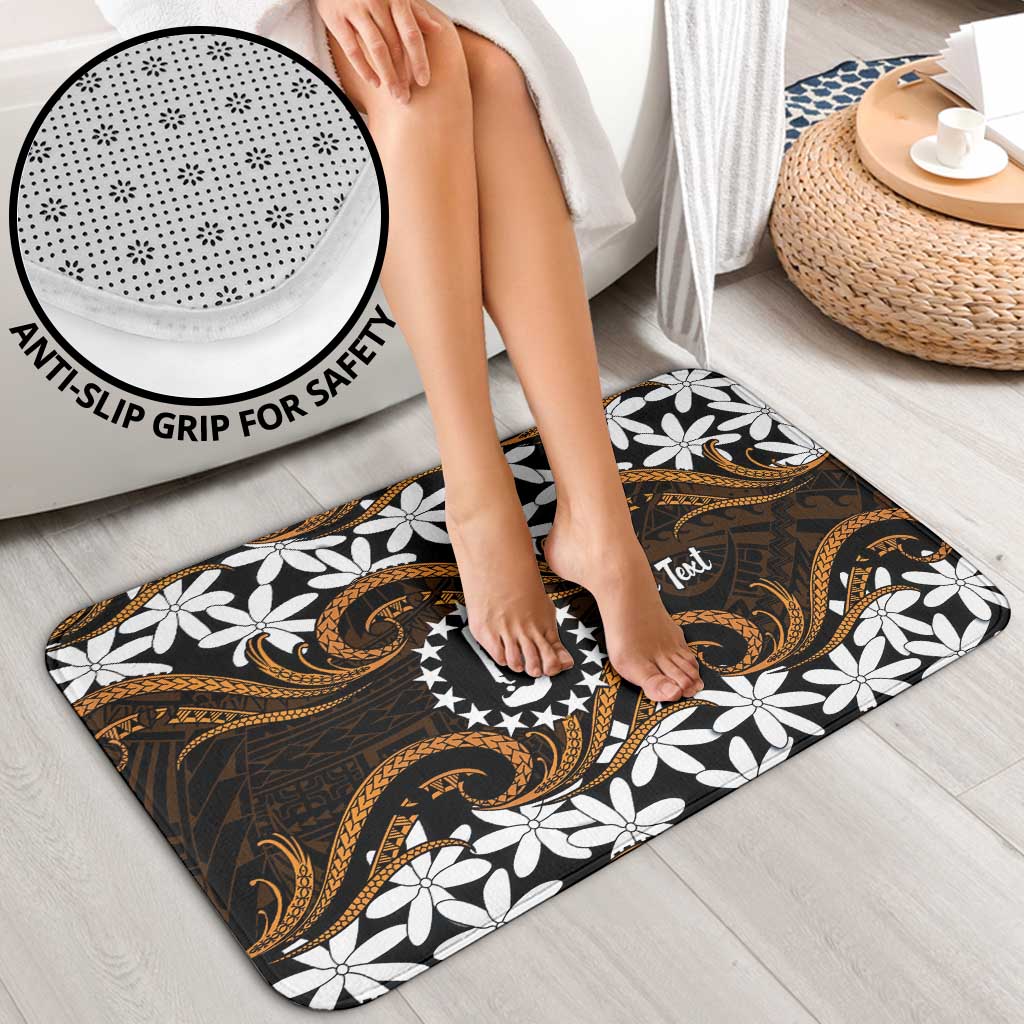 Personalised Cook Islands Rakahanga Bathroom Set Tiare Maori Polynesian Waves Tattoo LT14 - Polynesian Pride