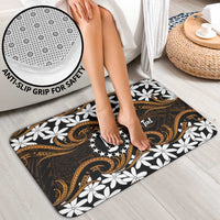 Personalised Cook Islands Rakahanga Bathroom Set Tiare Maori Polynesian Waves Tattoo LT14 - Polynesian Pride