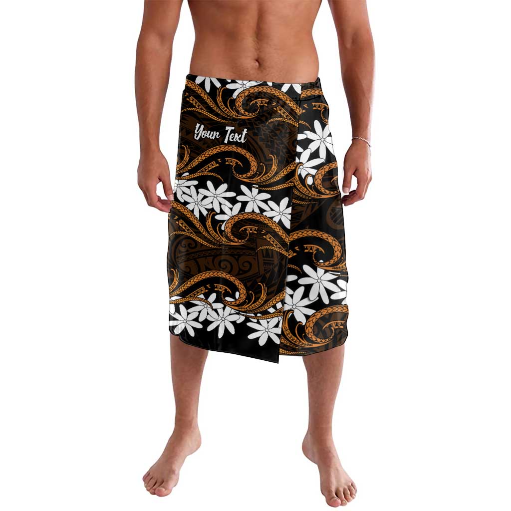 Personalised Cook Islands Rakahanga Lavalava Tiare Maori Polynesian Waves Tattoo